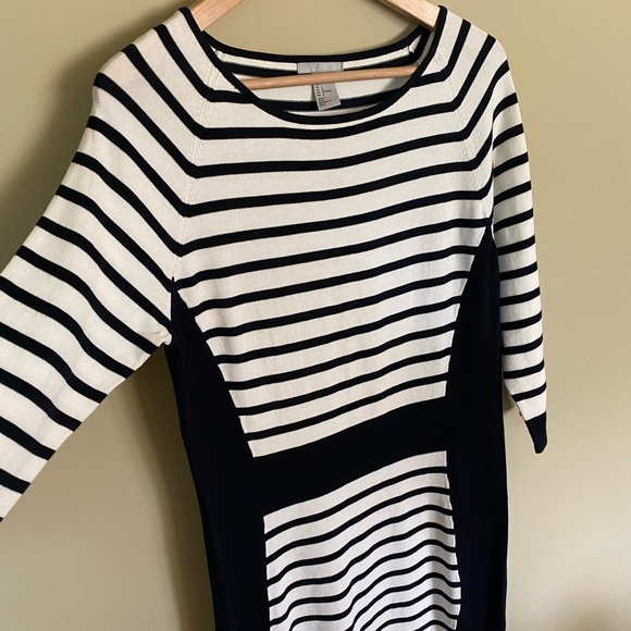 H&M Striped/Colour Block Sweater Knit Dress - Picture 1 of 7
